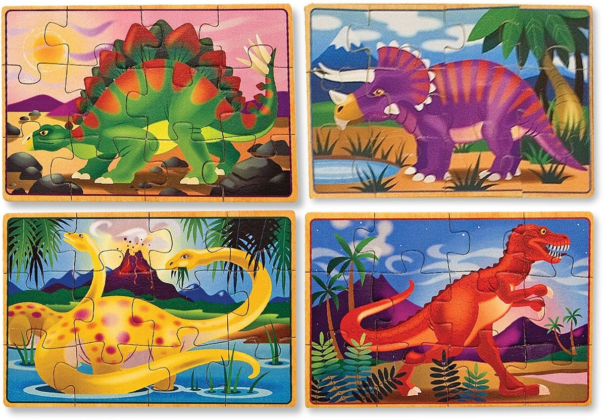 Melissa & Doug - Puzzles in a Box - Dino's