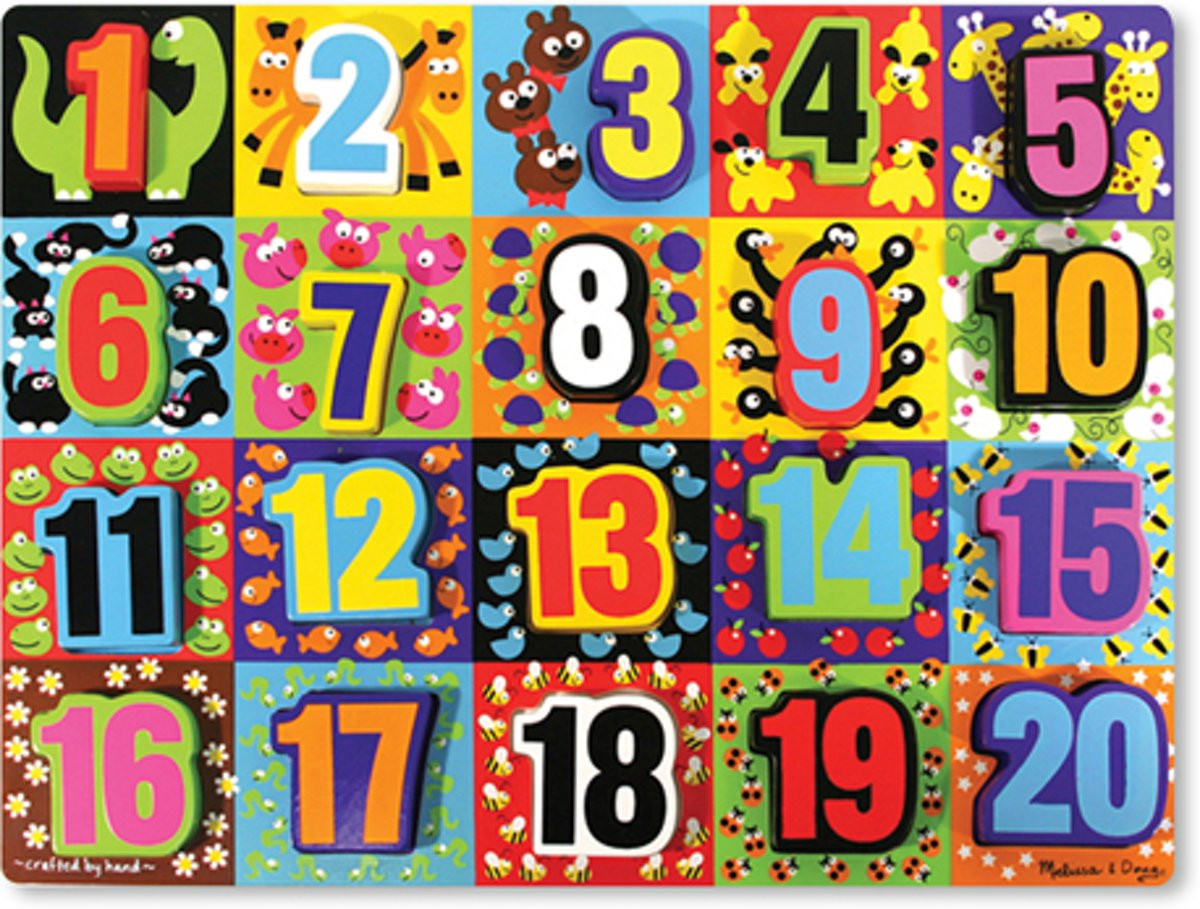 Melissa & Doug - Jumbo Numbers Chunky Puzzel