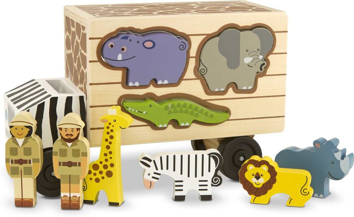 Melissa & Doug - Houten Vormenstoof Safari Dieren