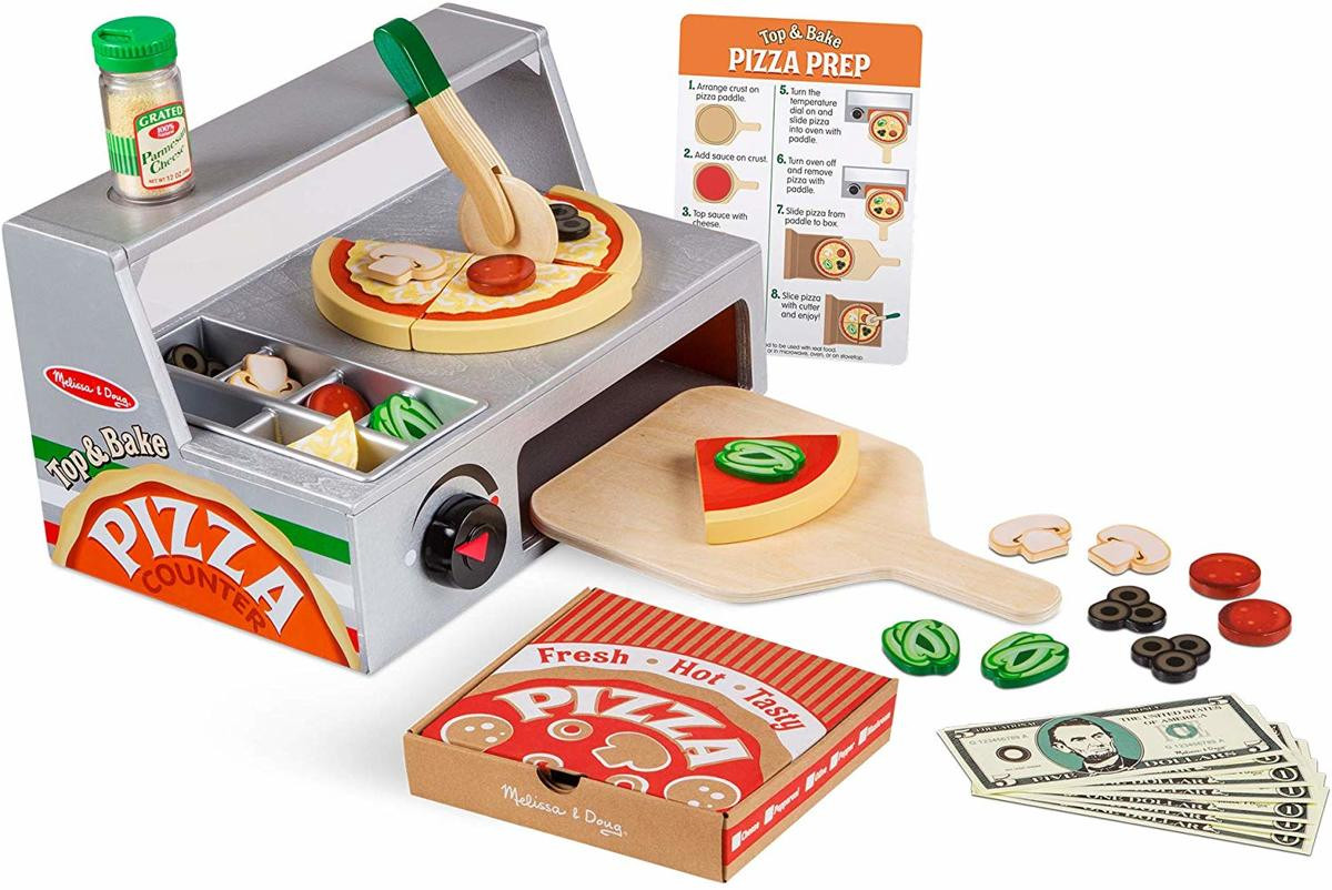 Melissa & Doug - Top & Bake Pizza Counter Play Set