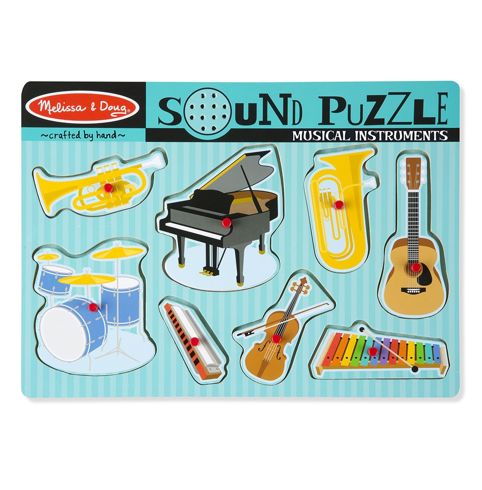 Melissa & Doug - Puzzel Met Geluiden - Muziekinstrumenten