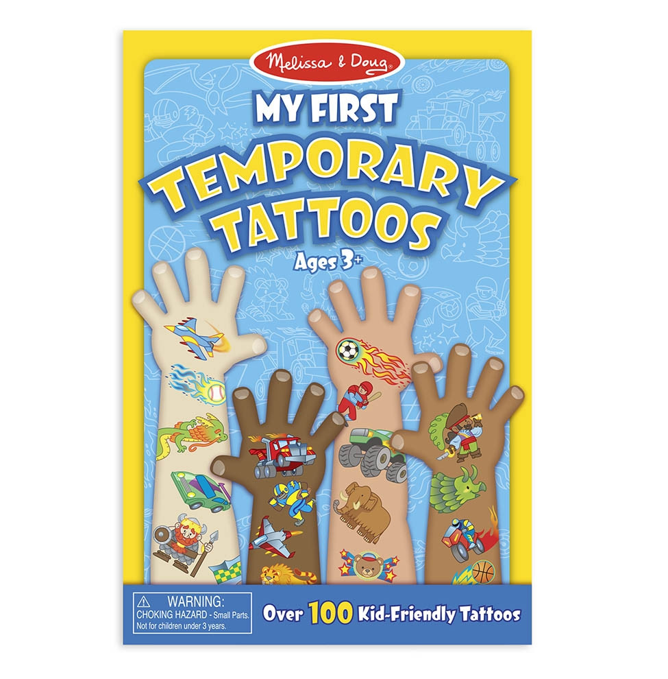 Melissa & Doug - Mijn Eerste Tijdelijke Tatoeages Blauw