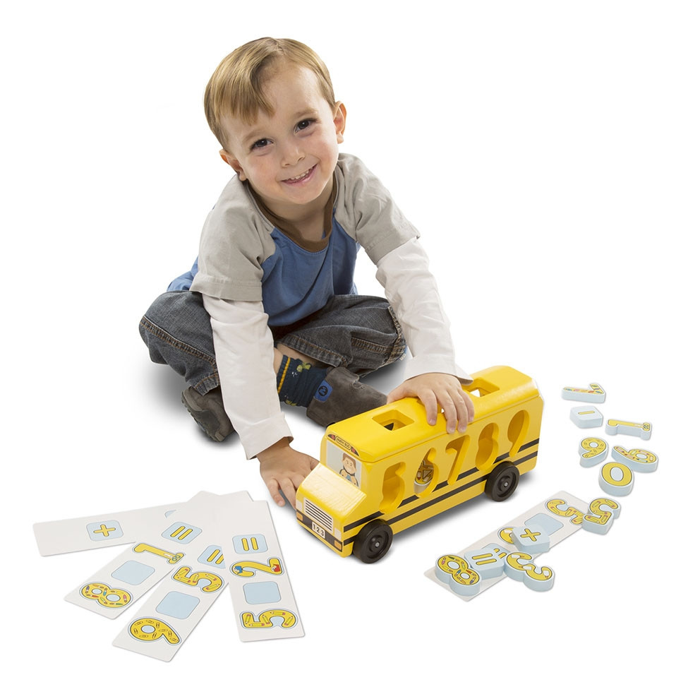 Melissa & Doug - Houten Rekenbus Met Cijfers