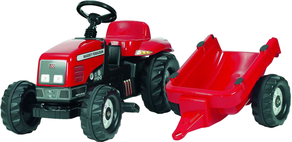 Rolly Toys - rollyKid Massey Ferguson met aanhanger