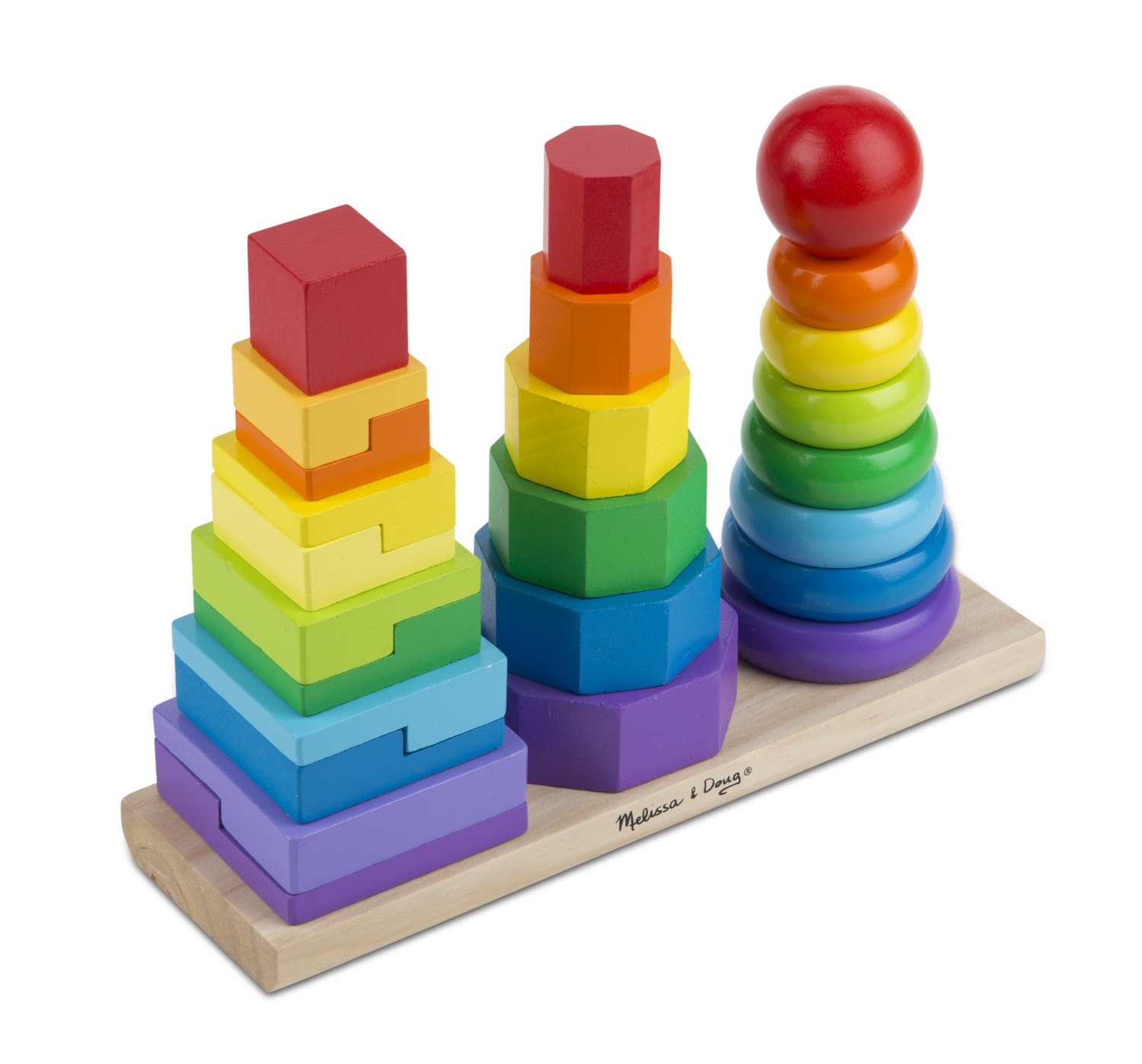 Melissa & Doug - Geometrische Houten Stapelaar