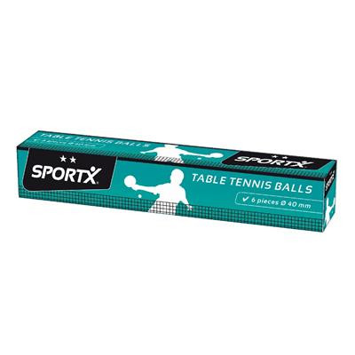 SportX 6 Tafeltennisballen 