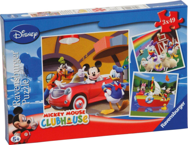 Ravensburger Kinderpuzzel - Iedereen houdt van Mickey (3x49)