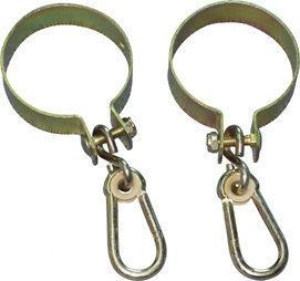 Hapro Schommelhaak Geel Gegalvaniseerd Ø12cm incl Karabijnhaak - (2 stuks)