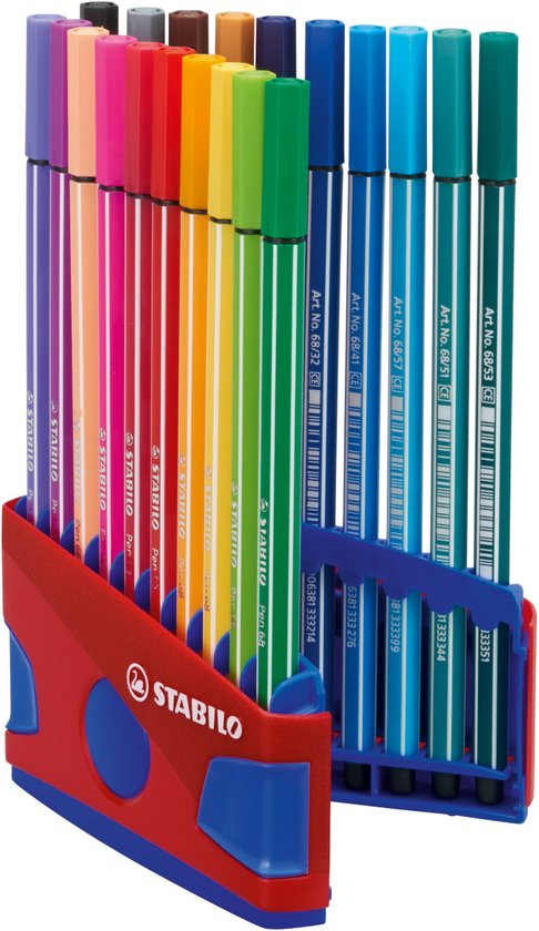 Stabilo 68 - Colorparade Stiften - Etui 20 Stuks