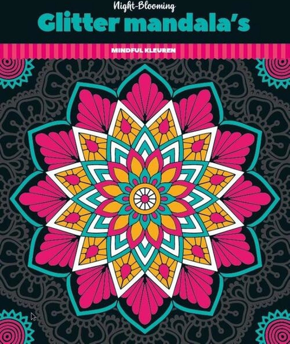 8712048326395 - Glitter kleurboek Mandala's - night blooming 8712048326395 - Glitter kleurboek Mandala's - night blooming