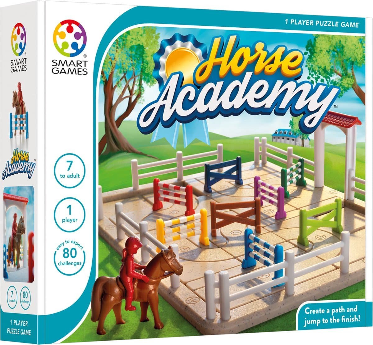 5414301524434 - SmartGames - Horse Academy - 80 opdrachten