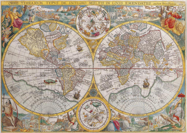 Ravensburger puzzel - Wereldkaart 1594 (1500)