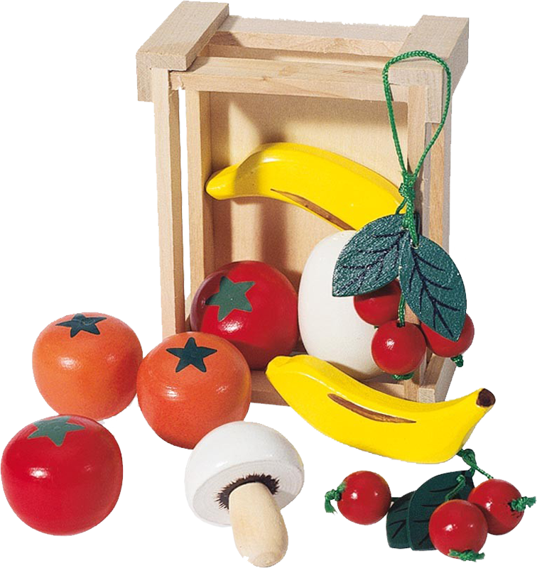 Pinolino - Kratje gevuld met Houten Fruit