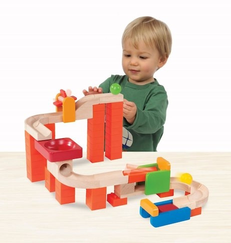 Wonderworld - Houten Knikkerbaan Spin en Swirl