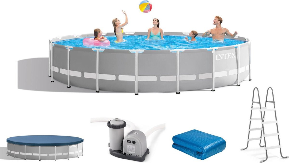 Intex Ultra Xtr Frame Pool Set Ø488x122cm met Filterpomp en Trap