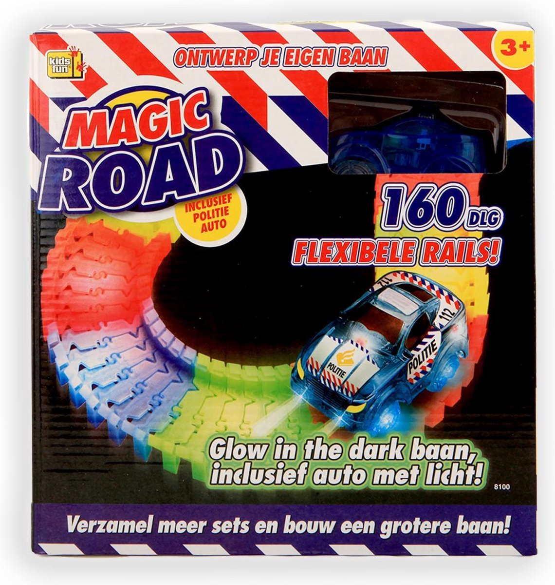 Kidsfun Racebaan Magic Road - 160-delig