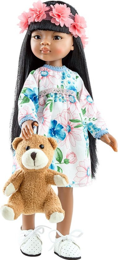 Paola Reina - Pop Amigas Meily met Teddybeer (32 cm)