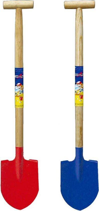 Metalen Kinderschep Spade met houten steel - 70cm