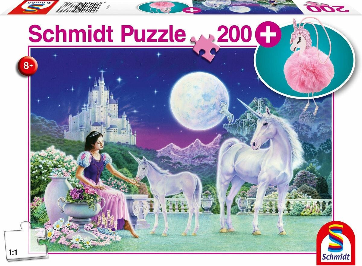 Schmidt - Prinses met Eenhoorns (200) - Puzzel