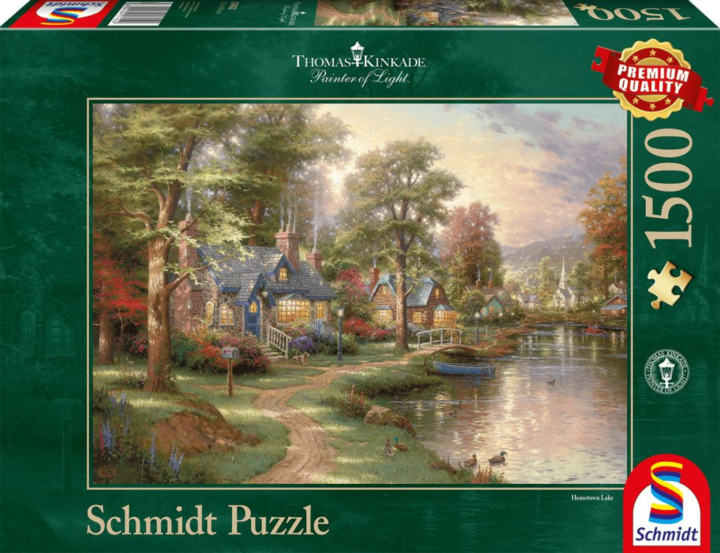 Thomas Kinkade - Hometown Lake (1500) - Puzzel