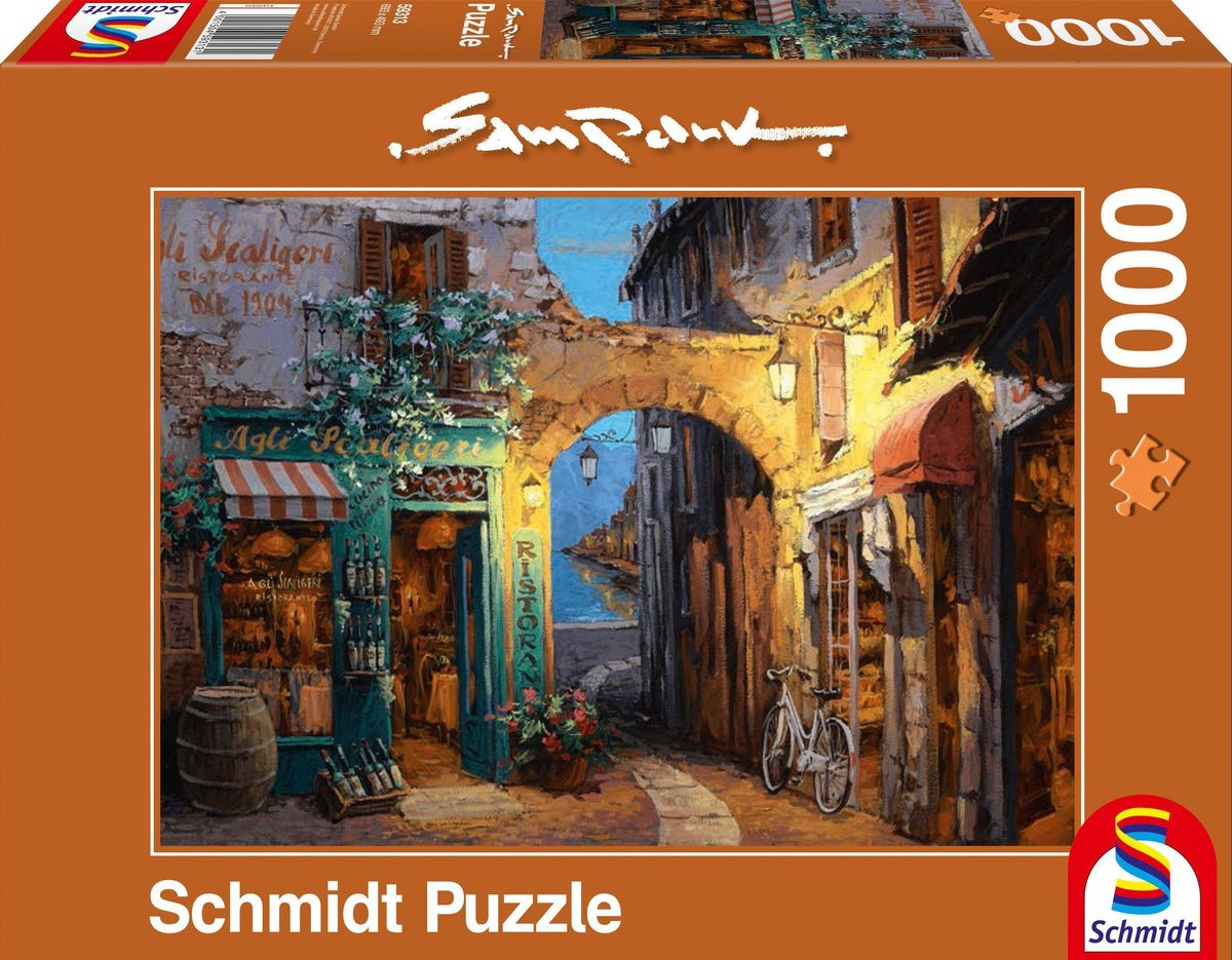 Schmidt - Steegje bij het Como meer (1000) - Puzzel