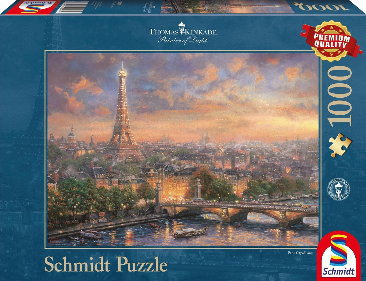 Thomas Kinkade - Parijs, Stad van de Liefde (1000) - Puzzel