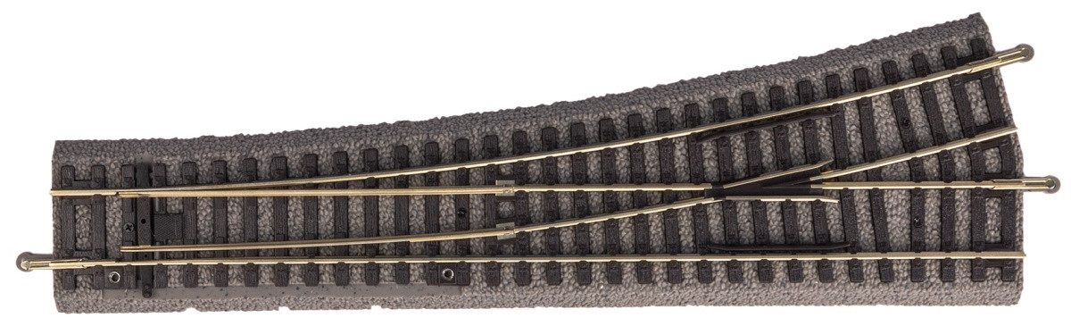 Piko H0 A-Rails met Railbed - Wissel Links - 55420