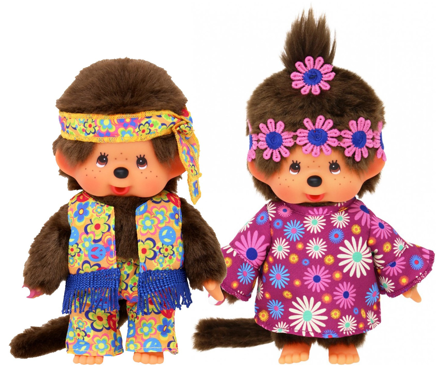 Monchhichi Flower Power Jongen & Meisje (20cm)
