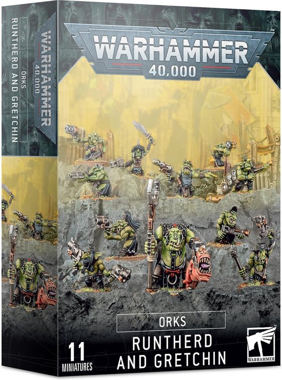 Warhammer 40K - Orks Runtherd and Gretchin