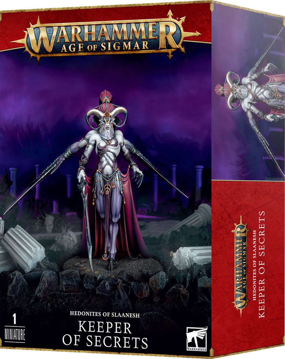 Warhammer Age of Sigmar - Hedonites of Slaanesh - Keeper of Secrets (97-06) Warhammer Age of Sigmar - Hedonites of Slaanesh - Keeper of Secrets (97-06)
