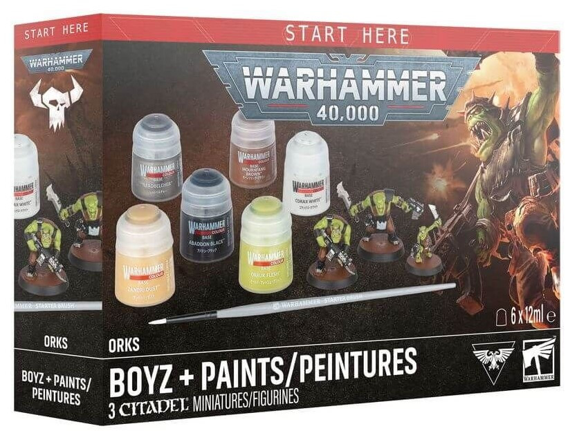 Warhammer 40K - Space Marines Assault Intercessors + Paint Set