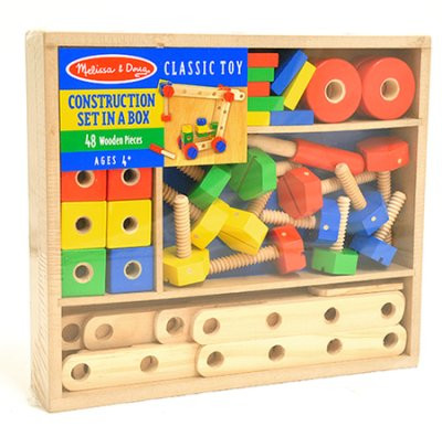 Melissa and Doug - Constructie Set in houten kist