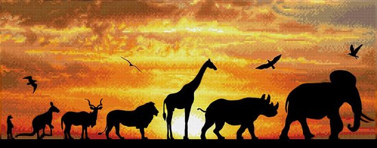 4895225915156 - Diamond Dotz ® painting - African Sky