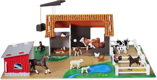 7315621021406 - Micki - Houten Landbouw boerderij - met speelfiguren