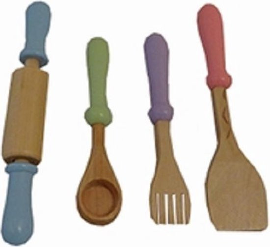 8719348006071 - Kookgerei set; 4 delig pastel