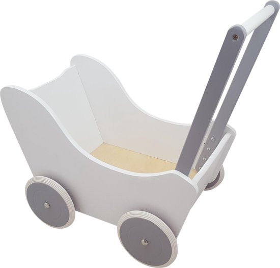Houten Poppenwagen Rood