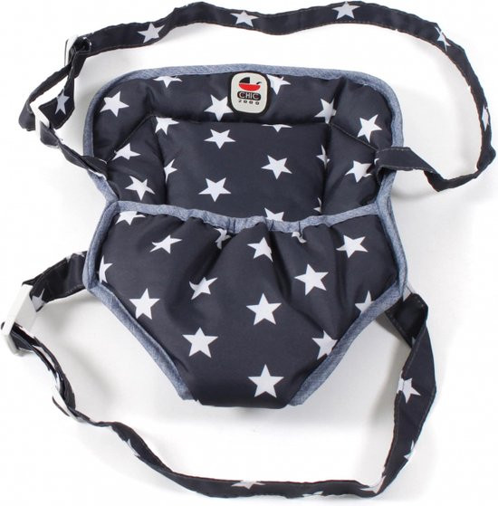 4066285782518 - Bayer Chic poppendraagzak - navy sterren