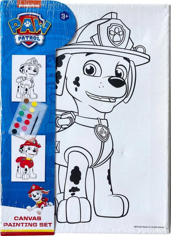 Paw Patrol Canvas schilderen - 18x25cm - Marshall 