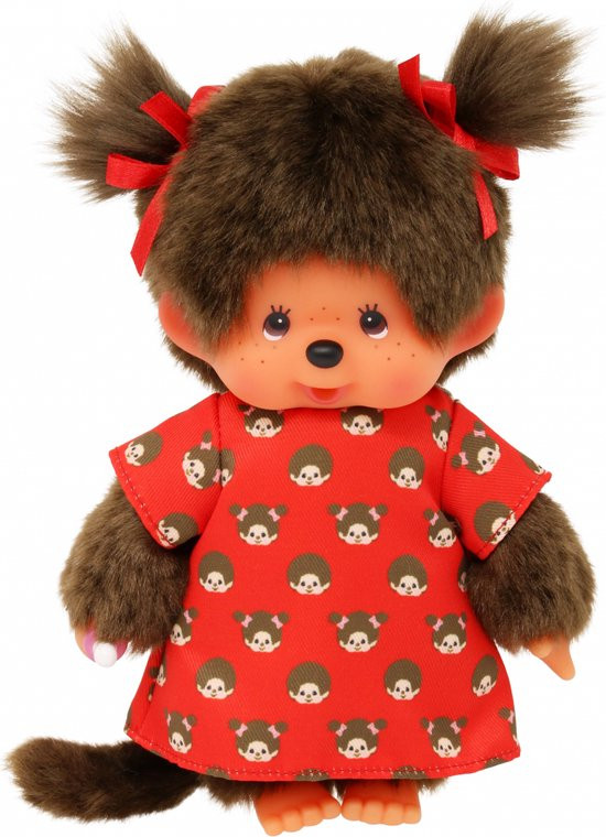 4905610221295 - Meisje rood jurkje met print (20cm)