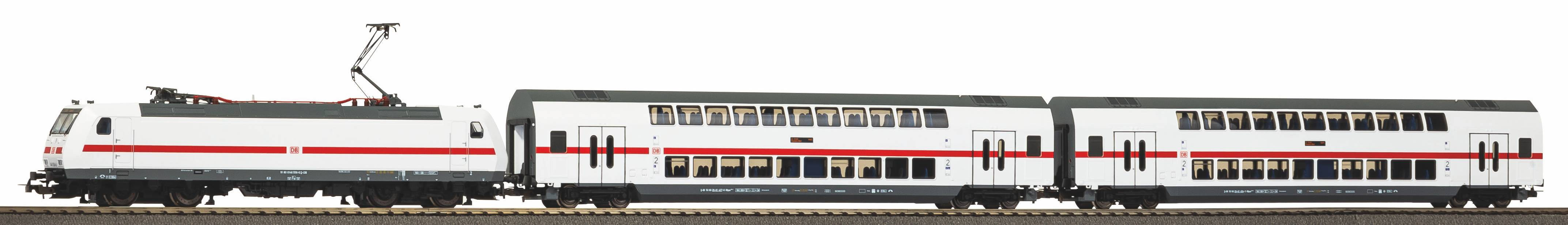 Piko H0 Startset - Elektrische Locomotief BR 146 + 2 IC Dubbeldekker wagons - (57134)