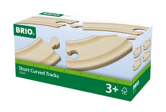 BRIO Gebogen Korte Rails - 33337