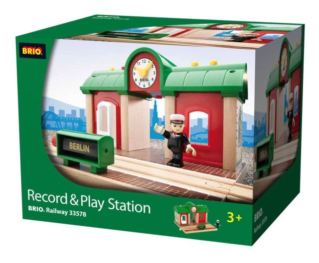 BRIO Treinstation met Geluidsopname functie - 33578