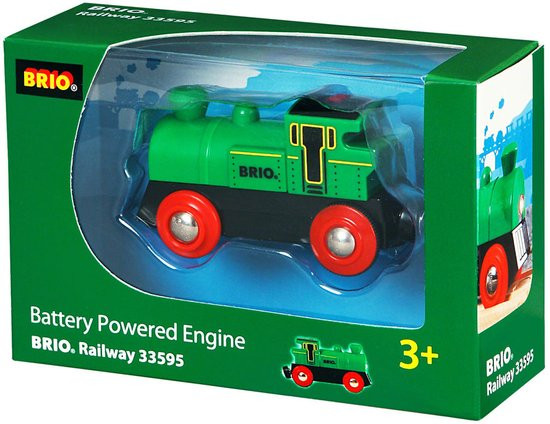 BRIO Groene locomotief op Batterijen - 33595