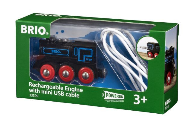 BRIO Oplaadbare locomotief met mini USB- kabel