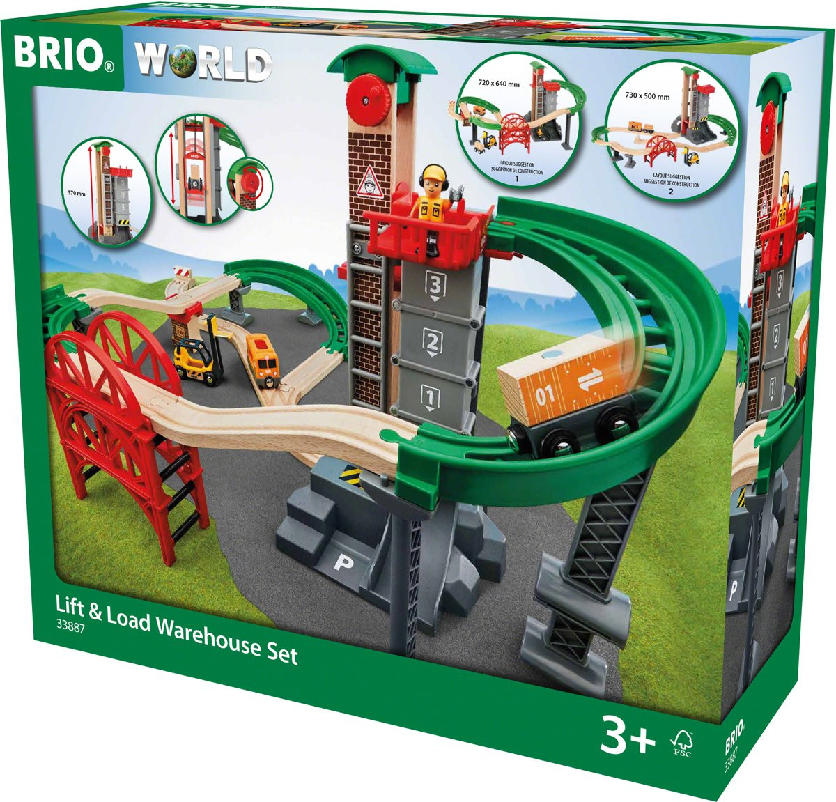 BRIO Lift & Load Warehouse Set - 33887