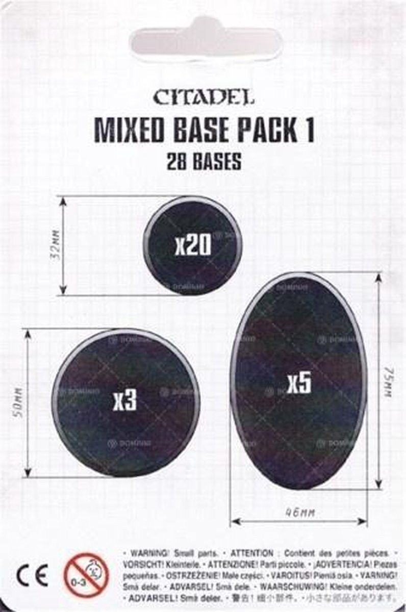 Games Workshop - Citadel Mixed Base Pack 1  (66-19)