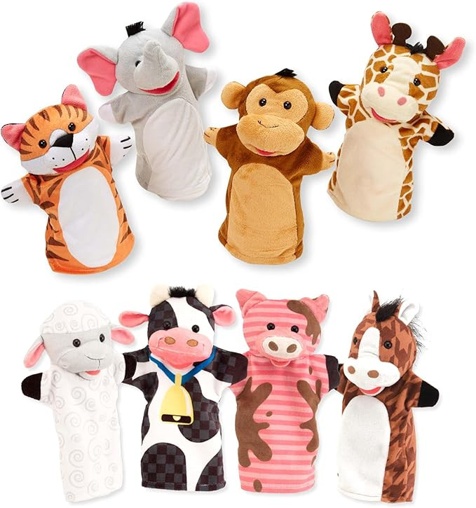 Melissa & Doug - Zoo Friends - Handpoppen