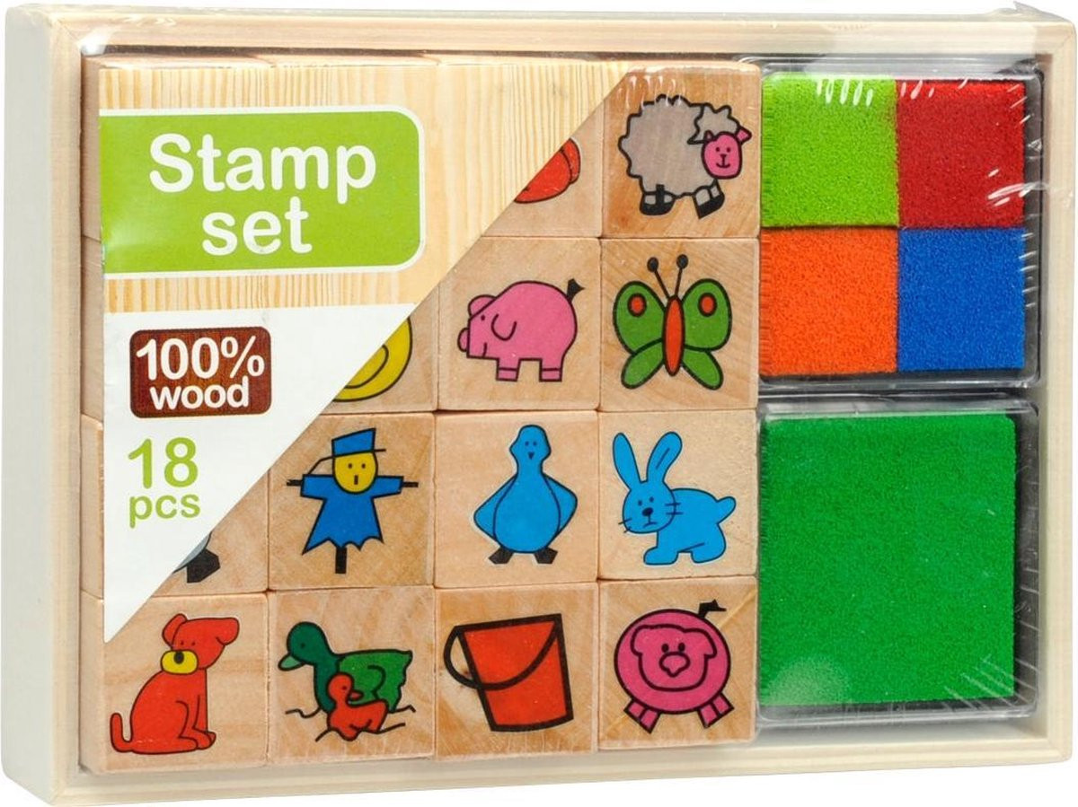 Houten Stempelset - Kinderset