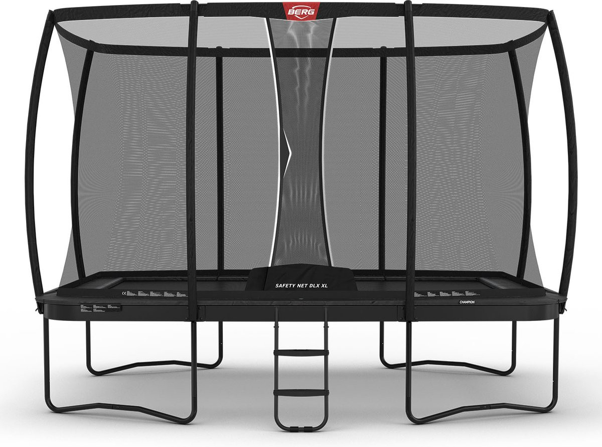 BERG Trampoline Ultim Champion Regular Grijs 410 + Safety Net DLX XL