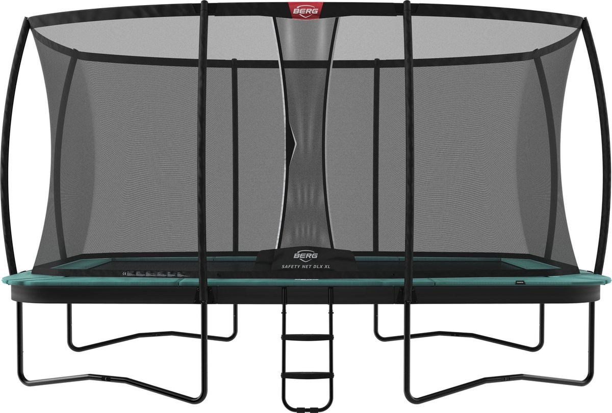 BERG Trampoline Ultim Champion Regular Groen 410 + Safety Net DLX XL